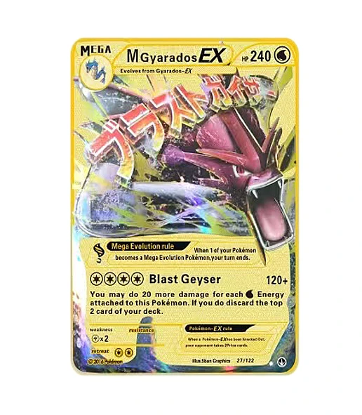 

27 Style Newest Pokemon Series Gold Cards GX EX VMAX Pikachu Charizard Shiny Metal Card Kids Cartoon Collection Toys Gifts