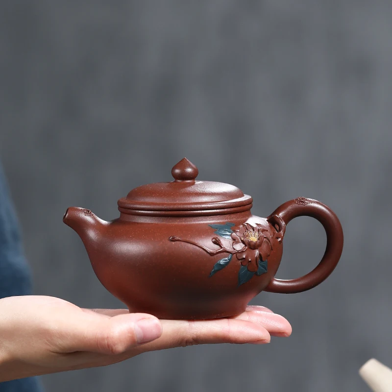 

Yixing purple clay teapot original mine old purple clay pure handmade teapot