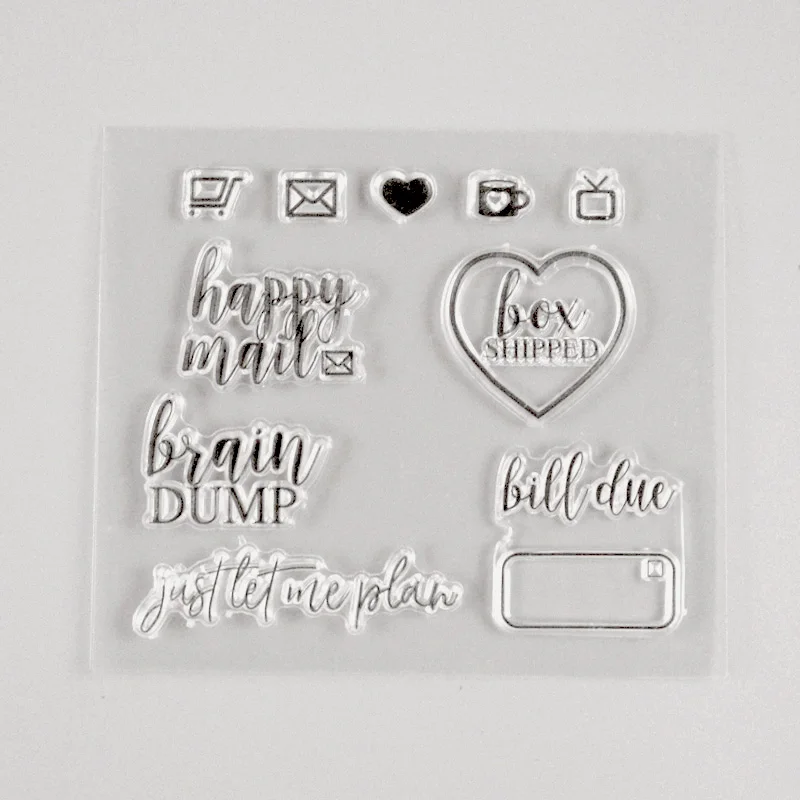 Значок почты марки планировщик повестки дня декоративные журнал штампы для