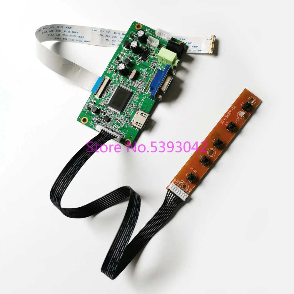 

For N140BGE-E33/E3W/E43/E53/EA3/EB3 EDP 30-Pin 1366*768 14" VGA Monitor Controller Driver Board Laptop LCD Screen DIY Kit