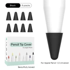 Защитный чехол для Apple Pencil 1 2st, мягкий силиконовый защитный чехол для Apple Pencil 2 Tip, 8 шт.