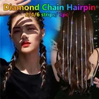 2021 кисточки Стразы повязка на голову заколки для волос для женщин Винтажная длинная кристальная грязная коса заколка для волос Свадебная вечеринка украшения для волос