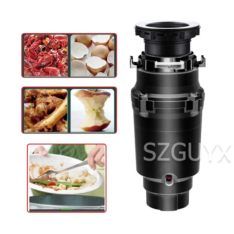 375W kitchen Sewer pipe Food waste disposer Household food shredder Bone melon fruits and vegetables garbage grinder | Инструменты