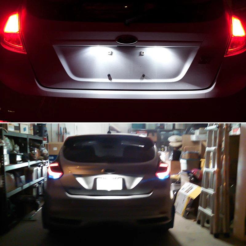 Ксеноновые белые светодиодные номерные знаки без ошибок для Ford Focus 5D Fiesta Mondeo MK4 C-Max