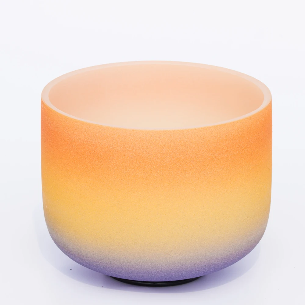 10 дюймов D Note Радужная Сакральная чакра медитация Кварцевый Поющая