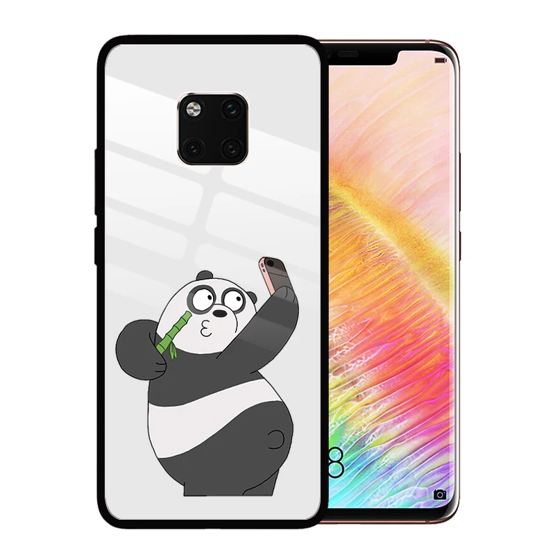 Чехлы из закаленного стекла для Huawei Mate 30 Pro 20 Lite 10 20X Мультяшные милые
