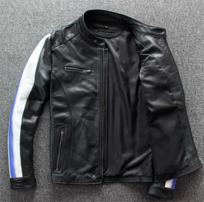 Новая мотоциклетная куртка из натуральной кожи, гоночная куртка chaqueta moto jaqueta moto, мужская куртка авиатора