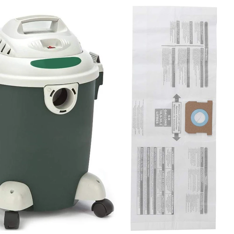 

Universal Dry Dust Bag 5 to 8 Gallon Vacuum Cleaner Replacement Accessory Fit for Shop Vac 90661 906-61 9066100