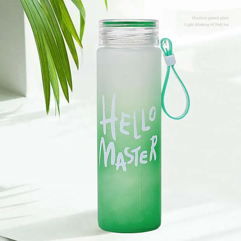 Портативная Спортивная бутылка для воды 400 мл стеклянный походный чайник отдыха