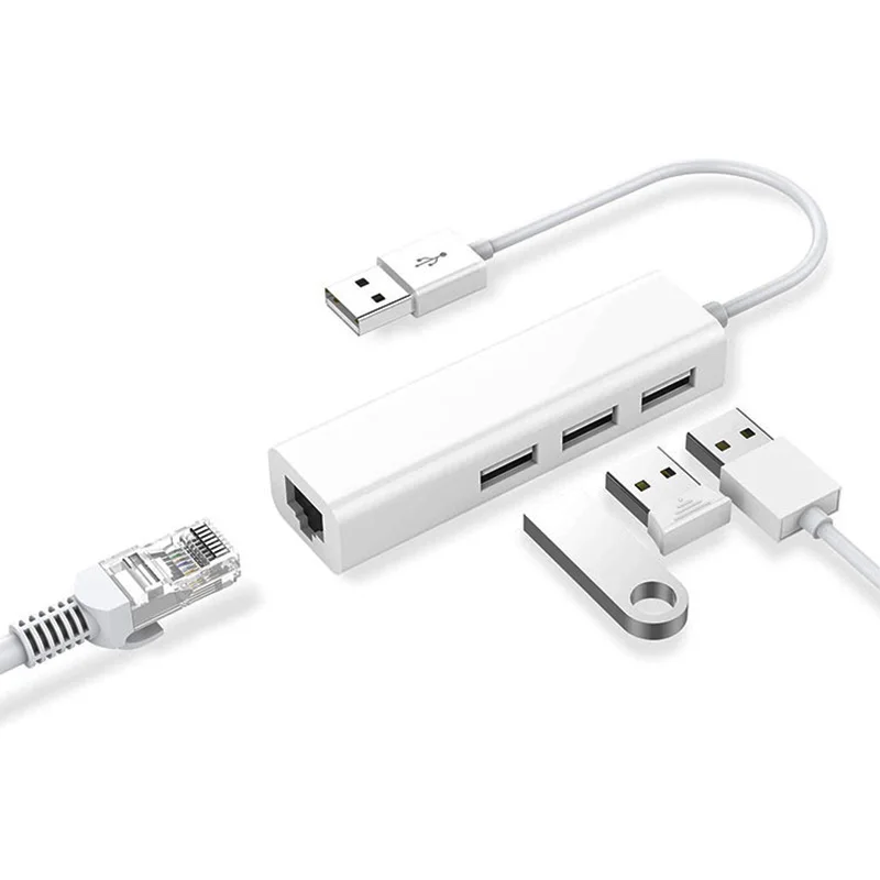USB 2 0 к RJ45 концентратор 100 м Ethernet адаптер Сетевая карта Lan для Macbook ноутбука DQ Drop| |