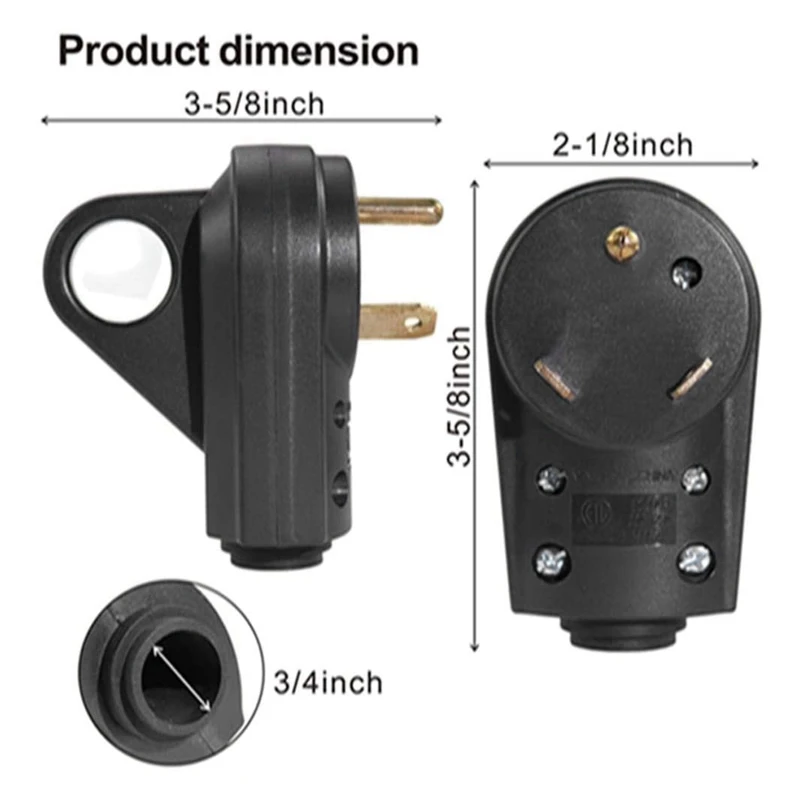 30 А RV розетка штепсельная вилка Сменный Адаптер питания 125 В американская