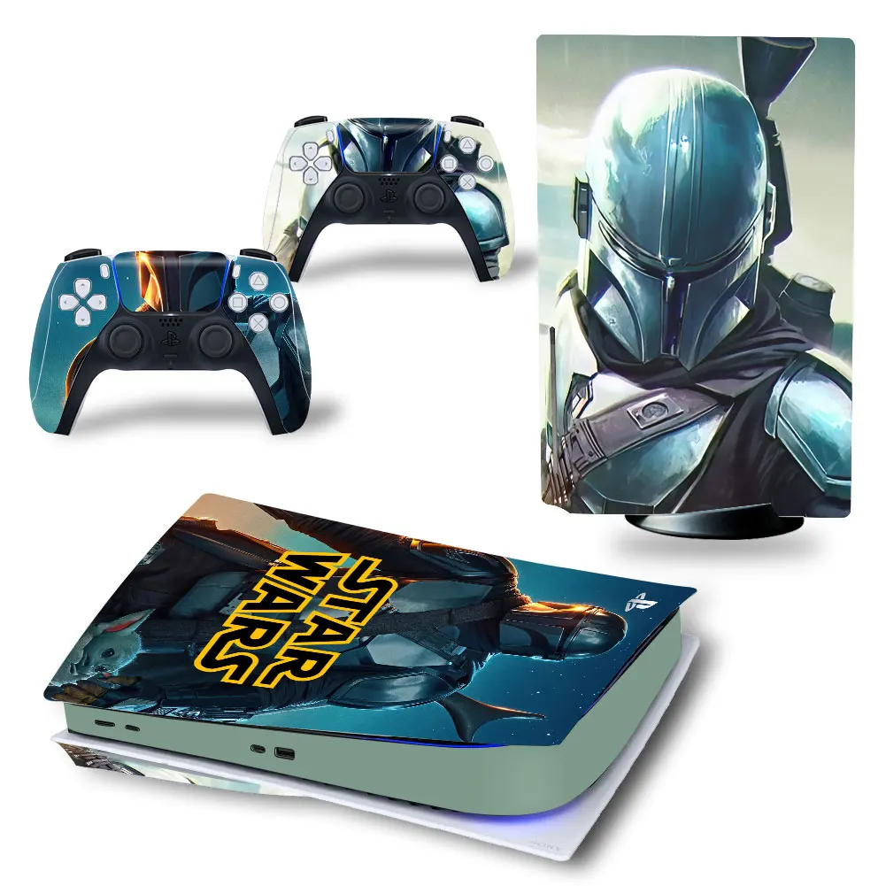 Наклейка в виде диска Дарта Вейдера Железного человека PS5 наклейка для консоли