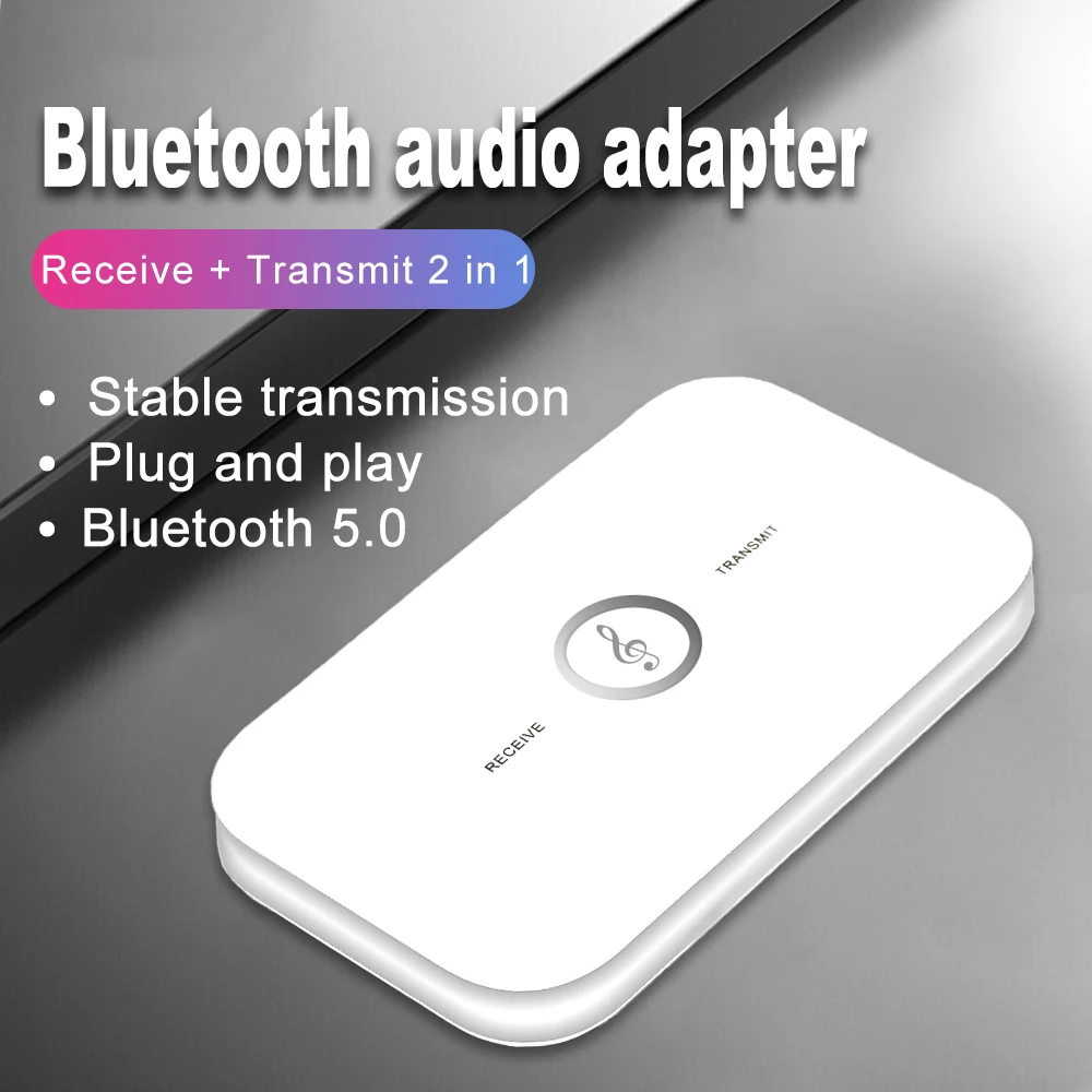 Kebidu Новый 2 в 1 Bluetooth 5 0 аудио передатчик приемник Hi Fi Беспроводной A2DP Aux 3 мм