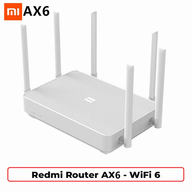 Новый роутер Xiaomi Redmi AX6 WiFi 6 ядерный 512M сетчатый домашний IoT усилитель сигнала 2 4G 5