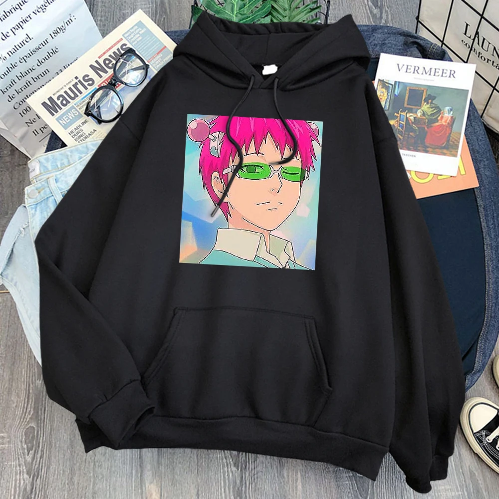 

Man Hoodies Saiki K Kusuo Anime Print Japanese Style Sweatshirt Man Clothes Autumn Winter Fleece Casual Harajuku Pollover COTTON
