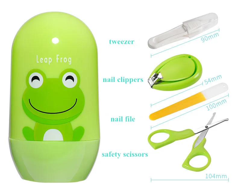 4 шт./компл. Детские пилочки для ногтей пинцет набор безопасный уход малышей