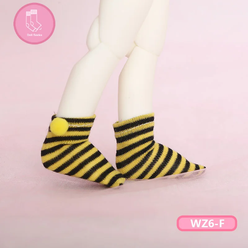 Короткие носки для куклы BJD 1 пара носков модные мини-носки-игрушки 1/6 | Игрушки и