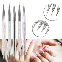 5pcs liner gel nail art painting pens polish dotting pencil manicure brush nail accessory beauty tool nail art paint pen