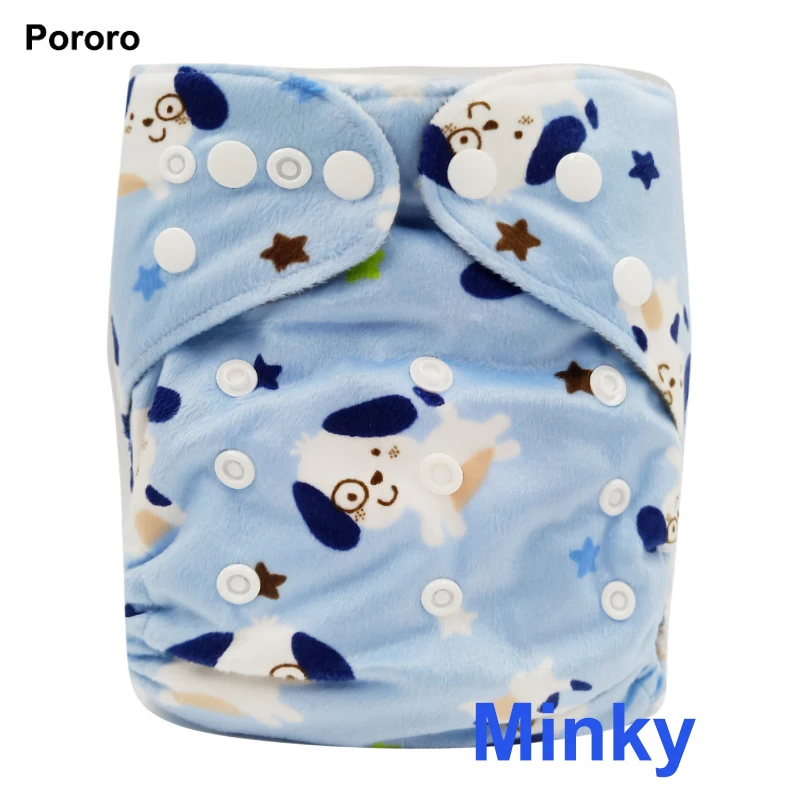 PORORO 3-15 кг регулируемый размер бамбуковый уголь внутренний карман подгузник, Детские многоразовые тканевые подгузники с двойной ластовицей ног