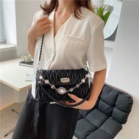 luxury womens shoulder bag handbag crossbody bag leather fashion ladies black small bag designer messenger bag purses female