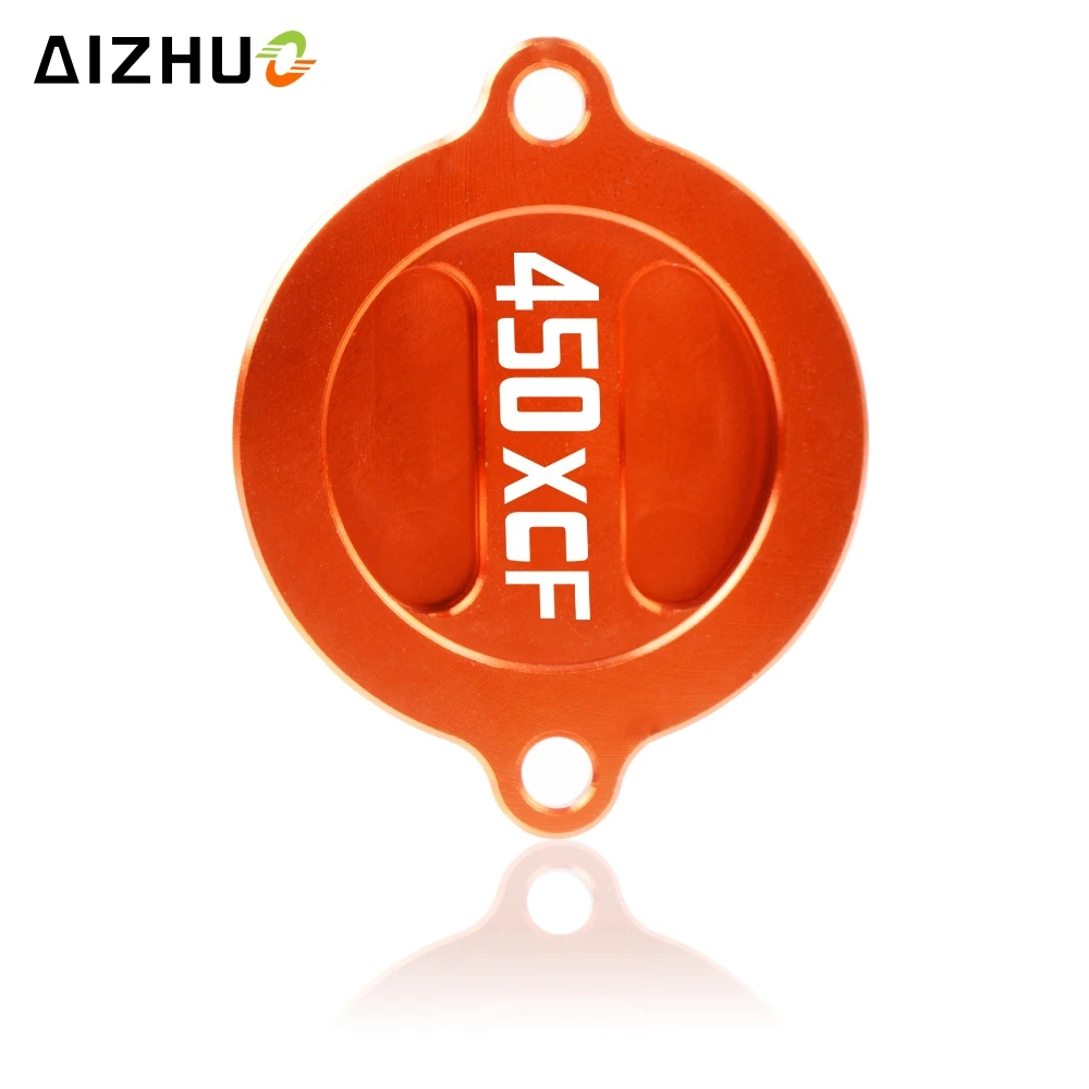 

CNC Aluminum Motorcycle Engine Oil Filter Cap Oil Fuel Tank Cover For 450XCF 450 XCF 2013-2015 2014