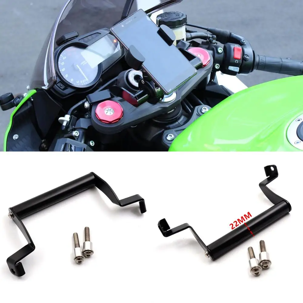 Кронштейн на руль GPS навигации для KAWASAKI ZX6R ZX 6R NINJA 2009 ~ 2020 поддержка|Накладки и