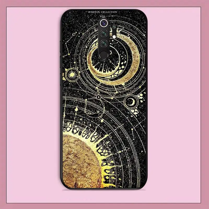 TOPLBPCS Lovebay космическая планета Черная задняя панель для RedMi note 9 4 5 6 7 5a 8 pro max 4X 5A