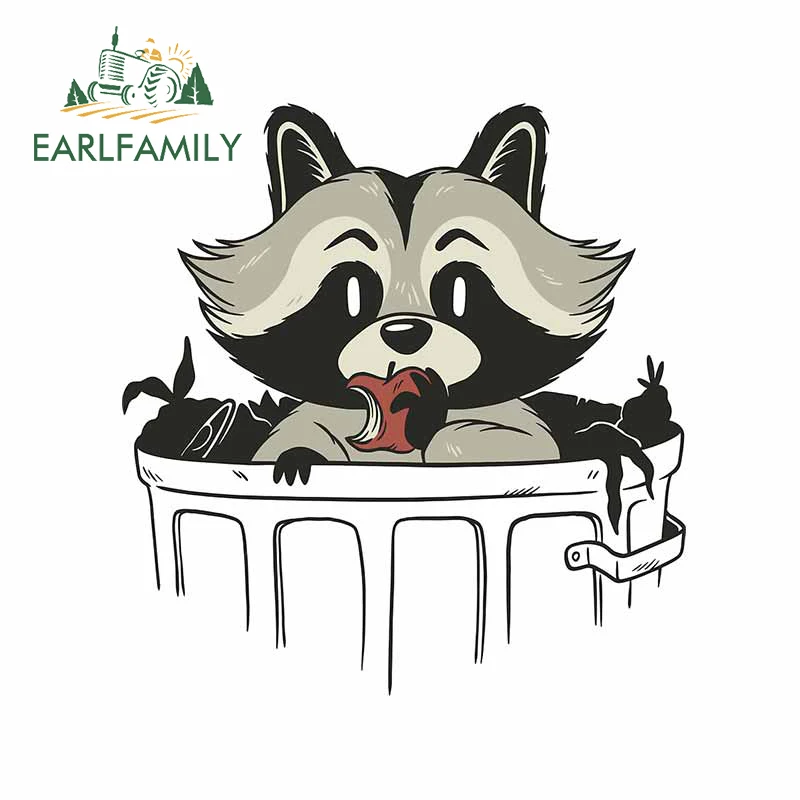 EARLFAMILY 13 см x 12 для мусора панда дизайнерские автомобильные наклейки детская