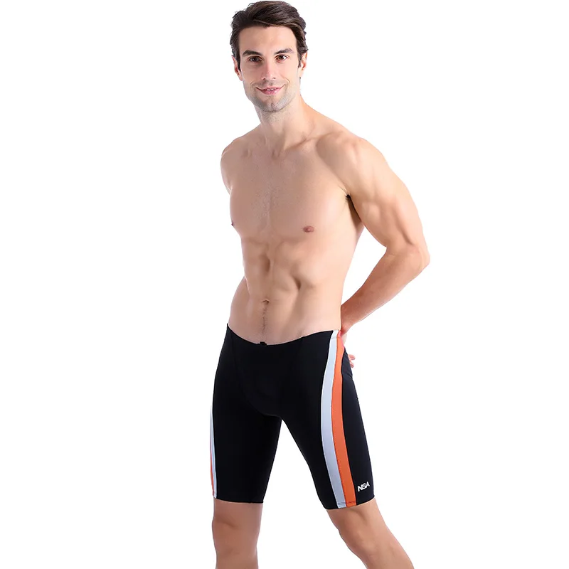 Boys Water Sport Professional Swim Trunks Men Quick-Drying Training Racing Swimwear Shorts Competition Boxer Swim Briefs Jammer