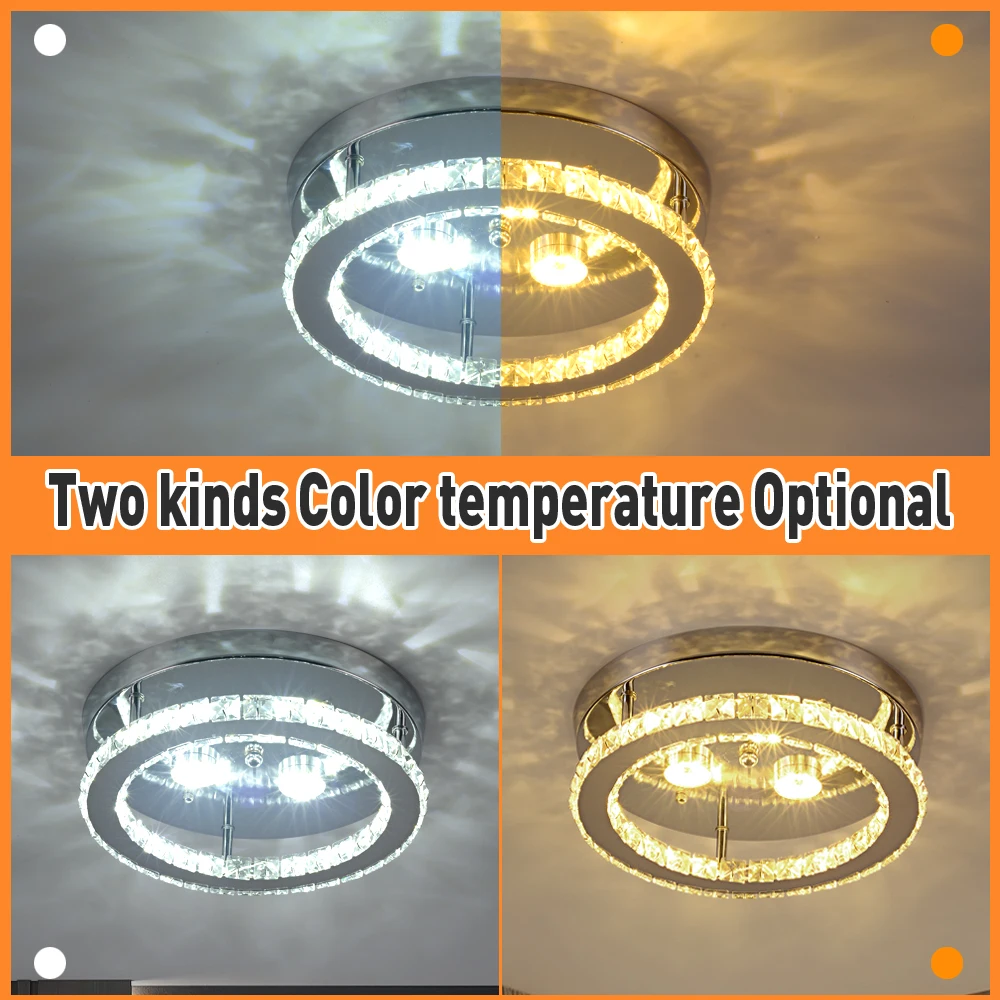 Современный светодиодный светильник для люстры зеркальные кольца потолочный