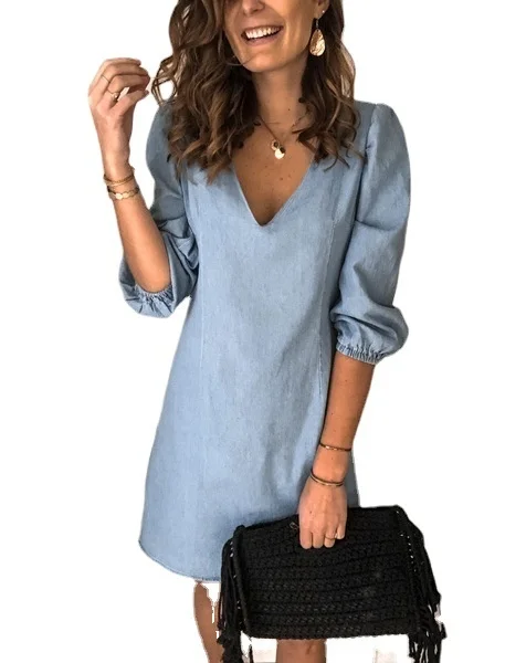 

plus oversized denim dress