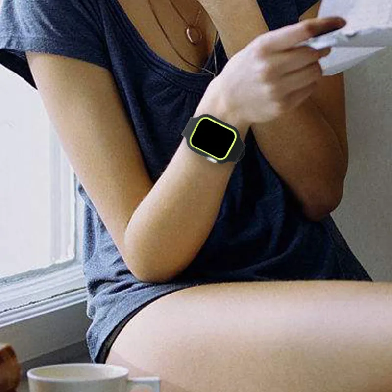 Плетеный чехол и ремешок для apple watch band 44 мм 40 iwatch series 6 se 5 4 3 2 браслет наручных