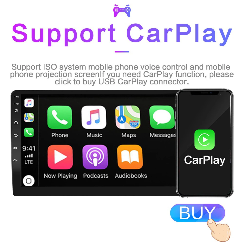Автомобильный радиоприемник Android 10 1 GO мультимедийный плеер навигация GPS для Hyundai