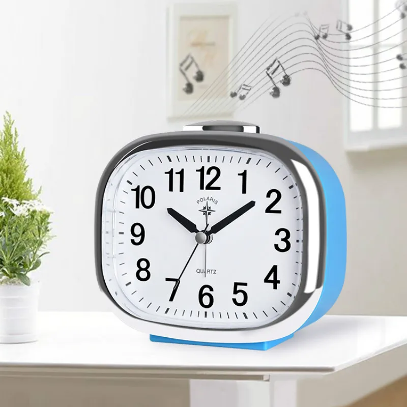 Громкий будильник светящийся квадратный Ночной светильник музыка говорящие