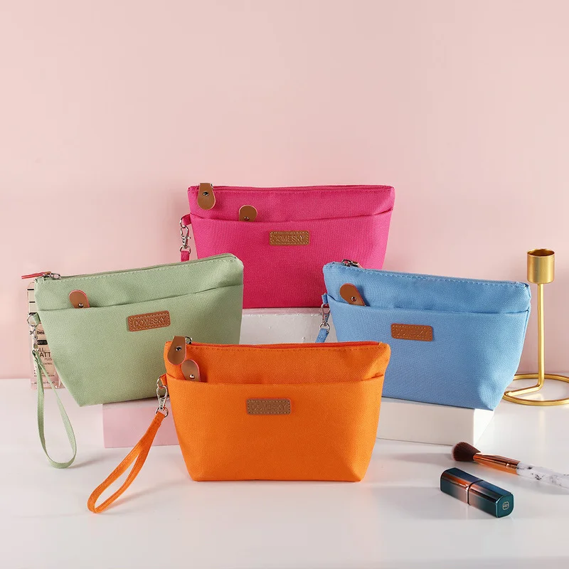 

Женская косметичка, дорожная сумка на молнии, водонепроницаемый органайзер, сумка для мытья, Портативная сумка для хранения, карамельные цв...