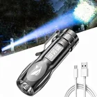 Сисветильник светодиодный фонарь, перезаряжаемый от USB фонарик с фиксированным фокусом, светильник функциональный портативный походный фонарь, водонепроницаемый фонарик s