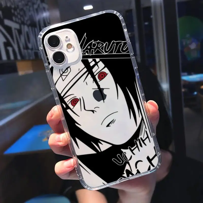 

Naruto Uchiha Itachi Kakashi Anime Phone Case Transparent for iPhone 11 12 mini pro XS MAX 8 7 6 6S Plus X 5S SE 2020 XR