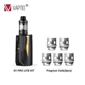 Вейп-комплект электронной сигареты Vaptio N1 Pro Lite, 5 шт. в комплекте, вейп-комплект с атомайзером 2,0 мл, 200 Вт, 2 аккумулятора 18650