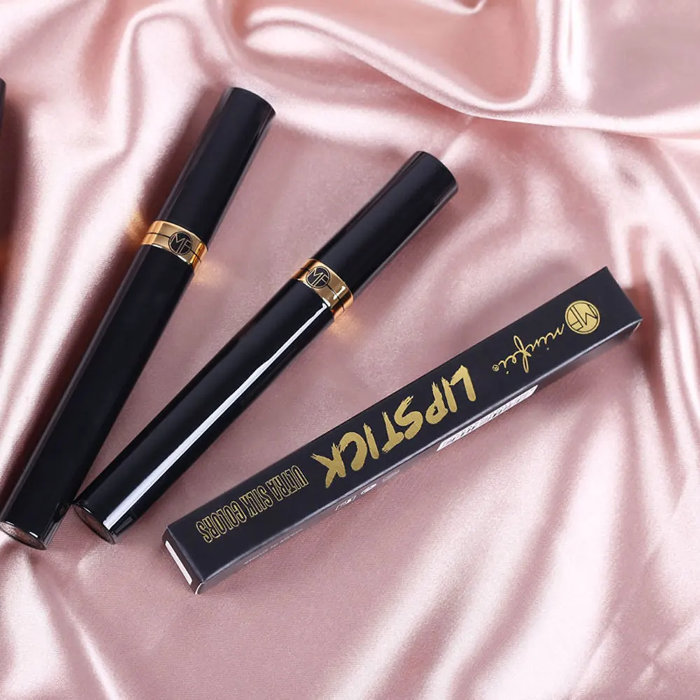 12 Цветов губная помада карандаш матовая Водонепроницаемый бархатные яркие