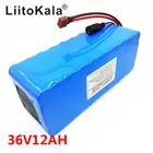 Аккумулятор для электрического велосипеда Liitokala, литий-ионная батарея 18650, 36 В, 12 ач, 10S4P, 500 Вт, высокая мощность 42 в, для мотоцикла, скутера
