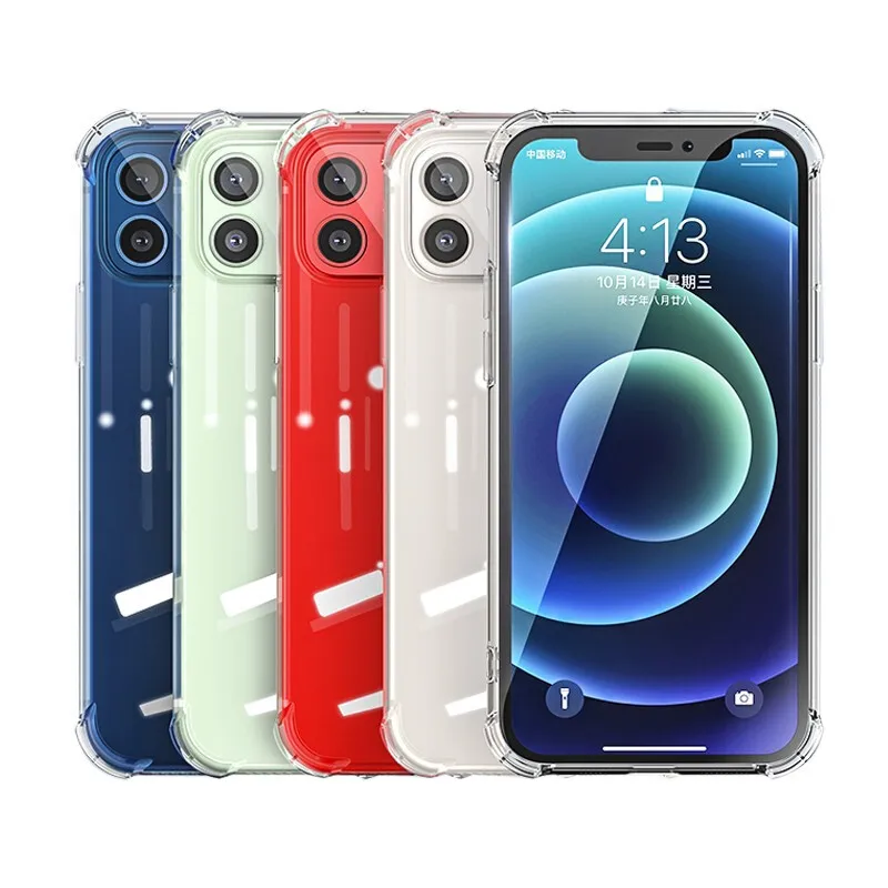 

Luxury Transparent Shockproof Silicone Case For iPhone 11 X Xr Xs Max Case 12 11 Pro Max 8 7 6 Plus SE Case Silicone Back Cover