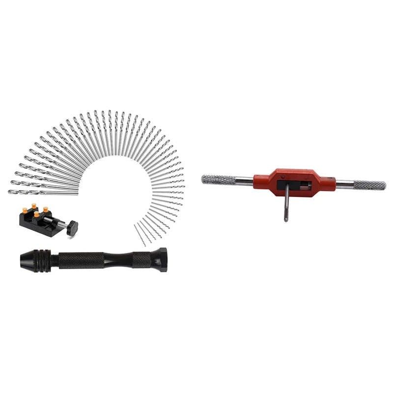 

8 Pcs/Set Mini Screw Tap Hand Tap Thread Wire Tapping Threading Taps Attack with 50 Pcs Pin Drill Set