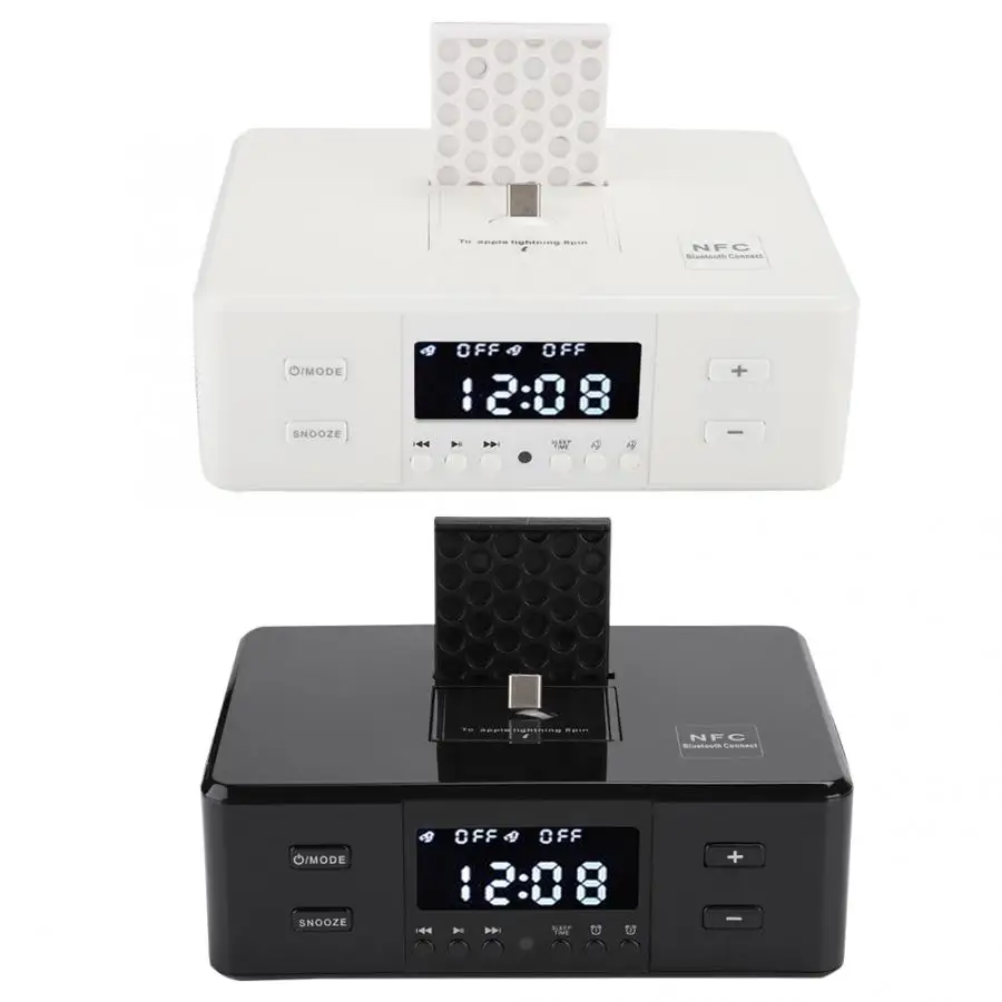 D9PRO 3 in 1 Alarm Clock USB Charging Playback FM Stereo Radio Bluetooth-compatible Speaker 110-240V portable speaker | Электроника