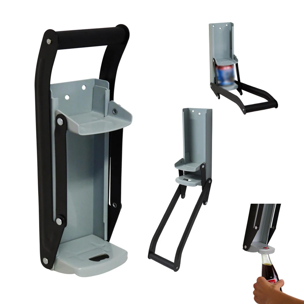 16 унций пивная банка дробилка настенный ручной толчок Сода открывалка для