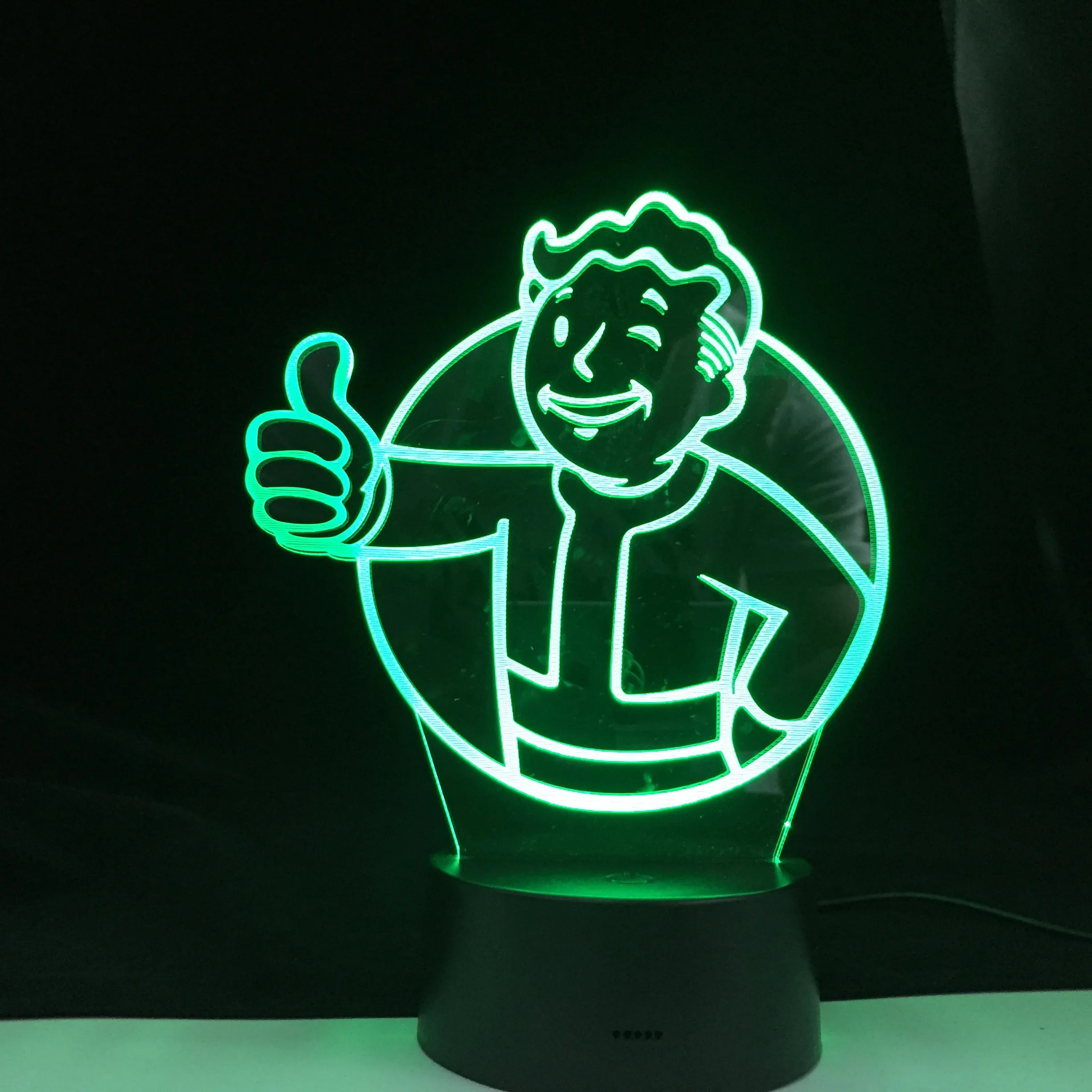Ночник для детей Fallout Shelter меняющий цвета украшение детской спальни настольная