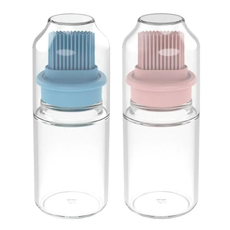 

1PC High Temperature Resistant Silicone Oil Brush Oil Oiler Oil Barbecue Bottle Bottle Silicone Set Oil Brush Brush Barbecu I3A8