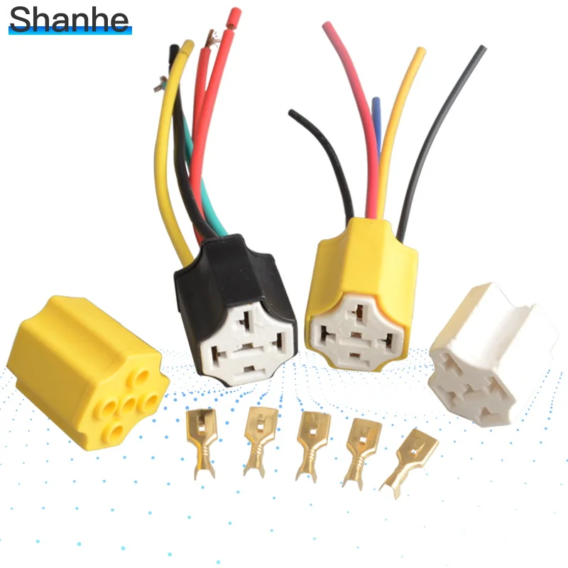 5 контактный автомобильный релейный разъем из керамического материала проводной