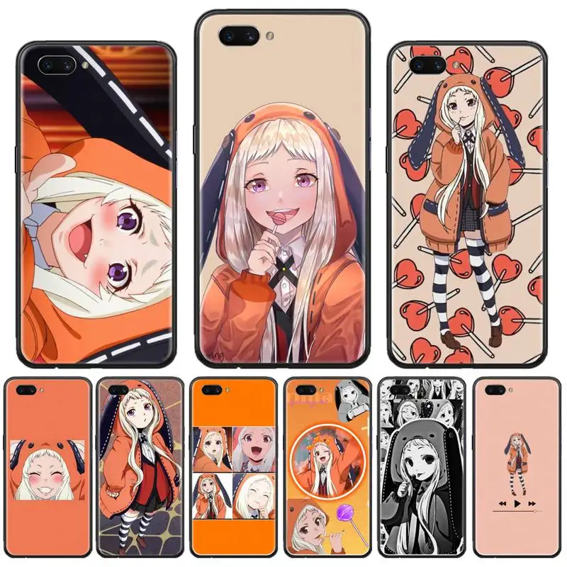 

Crazy Excitement anime Kakegurui Runa Phone Case For OPPO F 1S 7 9 K1 A77 F3 RENO F11 A5 A9 2020 A73S R15 REALME PRO cover funda