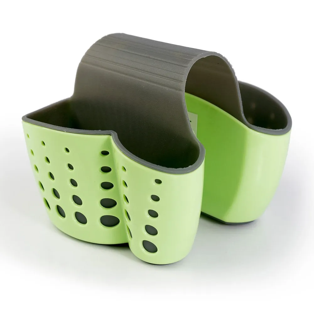 Green Кухонные корзины для хранения, 2019top, новинка, держатель для губки, раковина, Caddy, мыло, держатель для кухни, пластиковые корзины для хранения G90906 - Цвет: Green