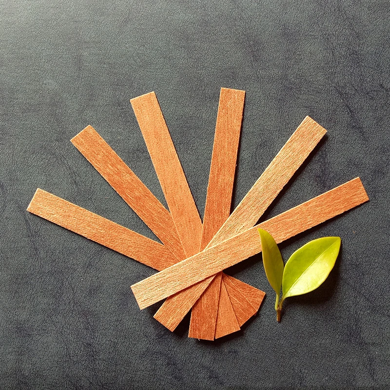 20-Piece Pack of Wooden Candle Wicks with Sustainer Tab - DIY Candle Making Supplies with Soy Paraffin Wax Wick for Family - XJ27 image 2